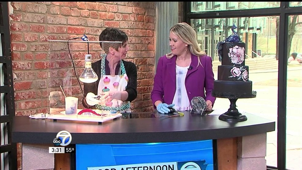 Art Is In Cakes demonstrates "sugar blowing" by Elecia Dover - Art Is In Cakes, Bakery Supply