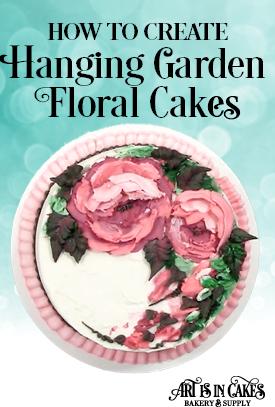 Hanging Garden Floral Cakes - Learn how to use a palette knife in this new tutorial! - Art Is In Cakes, Bakery Supply